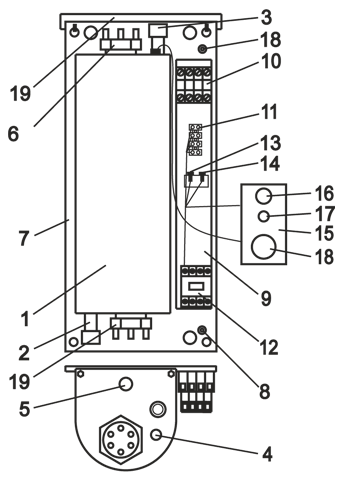 Устройство электрокотла ЭВАН C2 7 кВт