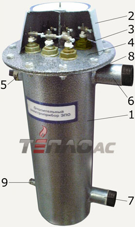 Чертеж электрокотла ЭВАН ЭПО 30 кВт